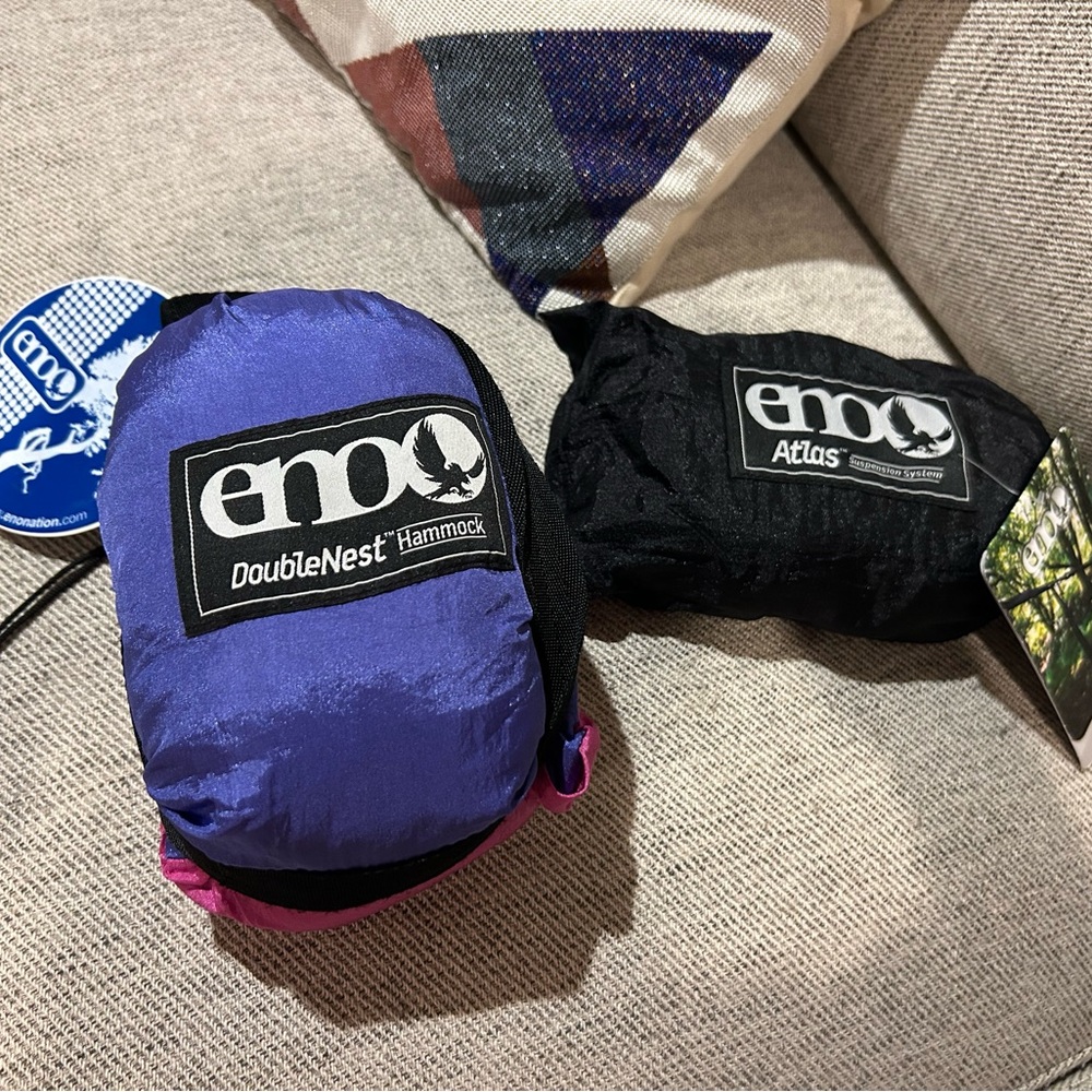DoubleNest Hammock - Purple and Black